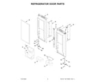 KitchenAid KRFC300EBS10 refrigerator door parts diagram