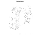 Whirlpool WRF540CWHW10 cabinet parts diagram