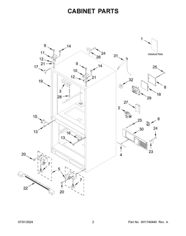 Cabinet parts