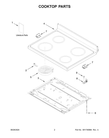 Cooktop parts
