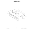 Whirlpool YWEE515S0LW3 drawer parts diagram