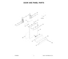 Whirlpool WDT740SALZ1 door and panel parts diagram