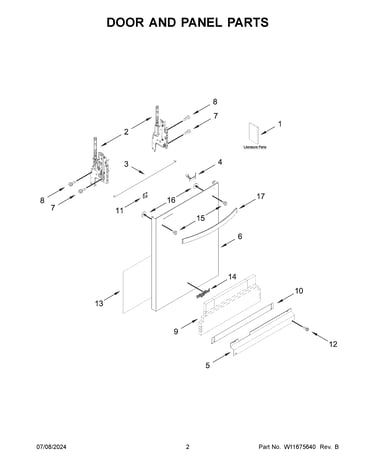 Door and panel parts