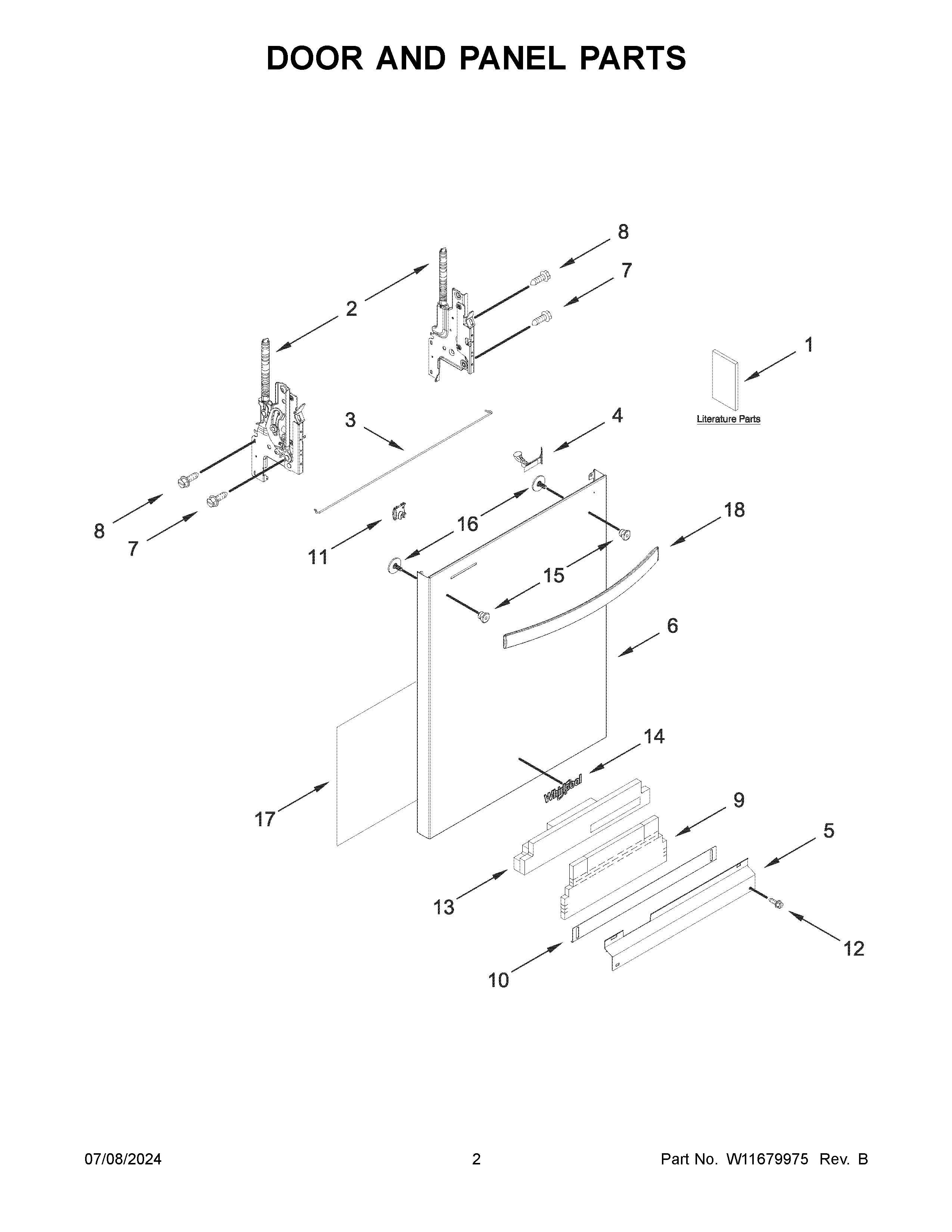 Door and panel parts