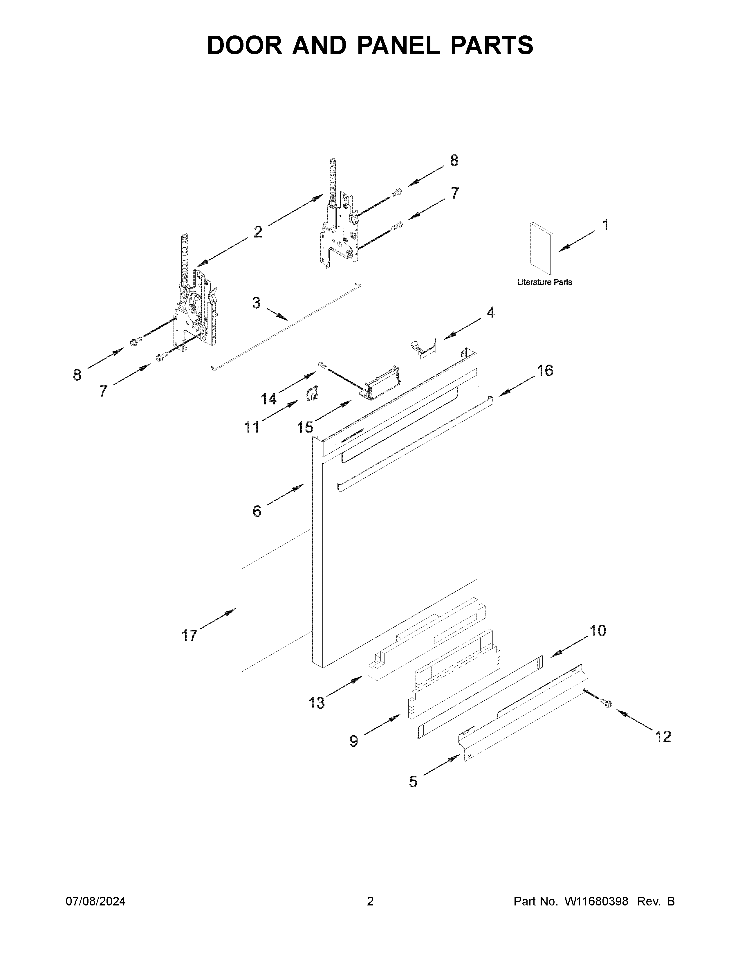Door and panel parts
