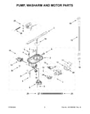 Pump, washarm and motor parts