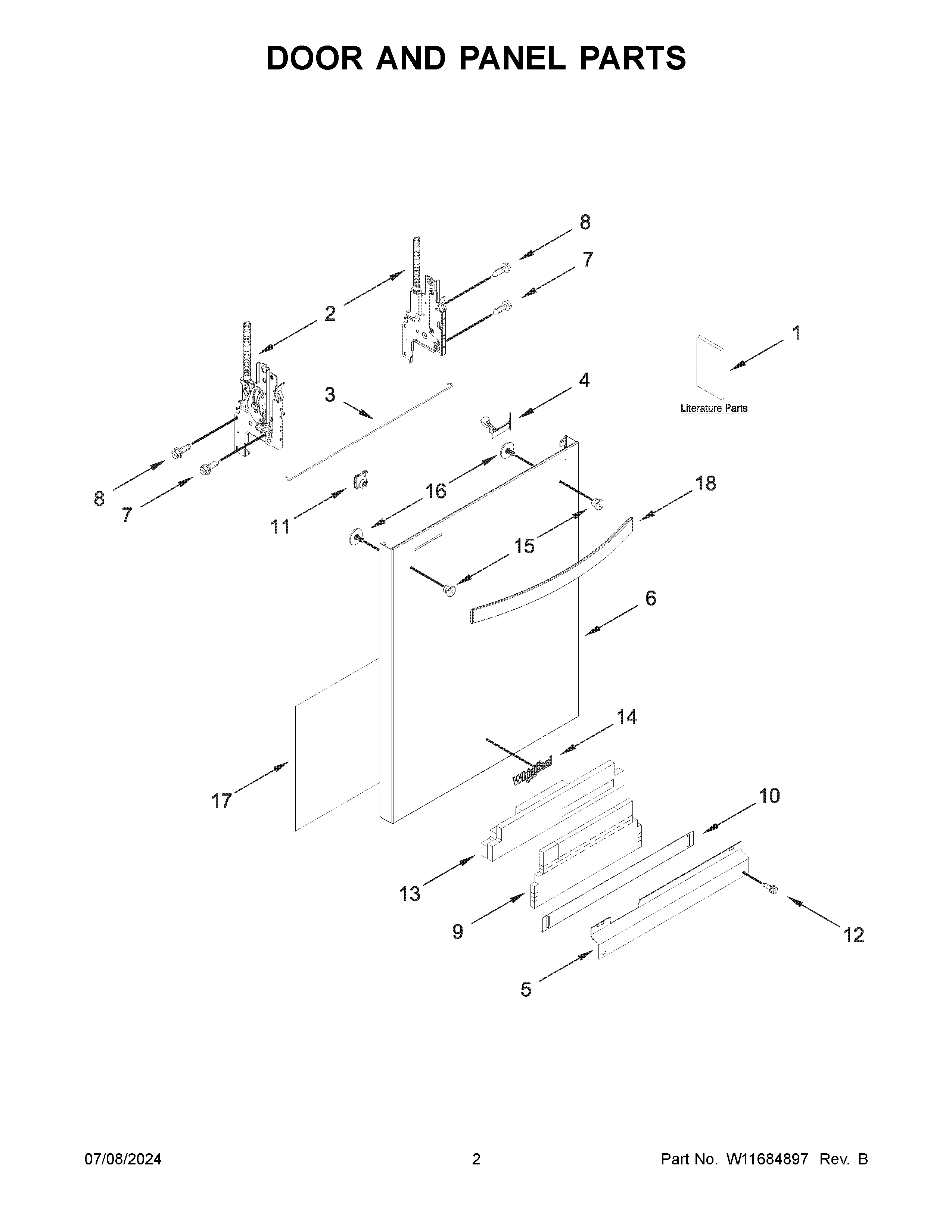 Door and panel parts