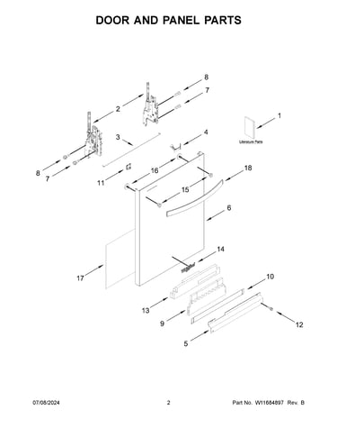 Door and panel parts
