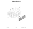 Whirlpool WDT970SAKV2 lower rack parts diagram