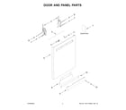 Maytag MDPS6124RZ0 door and panel parts diagram