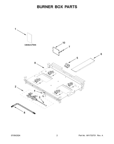 Burner box parts