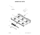 KitchenAid KFGC506JIB07 burner box parts diagram