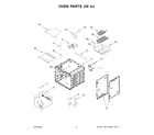 KitchenAid KFGC558JBK07 oven parts (30 in) diagram