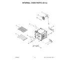 KitchenAid KFGC558JBK07 internal oven parts (30 in) diagram