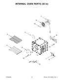 Internal oven parts (30 in)