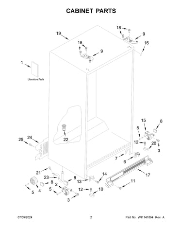 Cabinet parts