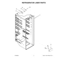 Maytag MSS25N4MKZ10 refrigerator liner parts diagram