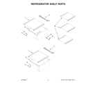 Maytag MSS25N4MKZ10 refrigerator shelf parts diagram