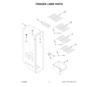 Maytag MSS25N4MKZ10 freezer liner parts diagram