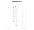 Maytag MSS25N4MKZ10 freezer door parts diagram