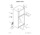 Whirlpool WRT549SZDB05 cabinet parts diagram