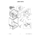 Whirlpool WRT549SZDB05 liner parts diagram