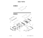 Whirlpool WRT549SZDW05 shelf parts diagram