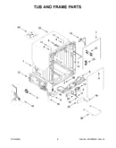 Tub and frame parts
