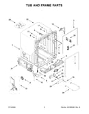 Tub and frame parts
