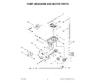 Maytag MDB9959SKZ2 pump, washarm and motor parts diagram