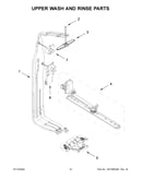 Upper wash and rinse parts
