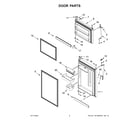 Whirlpool WRT519SZDG08 door parts diagram