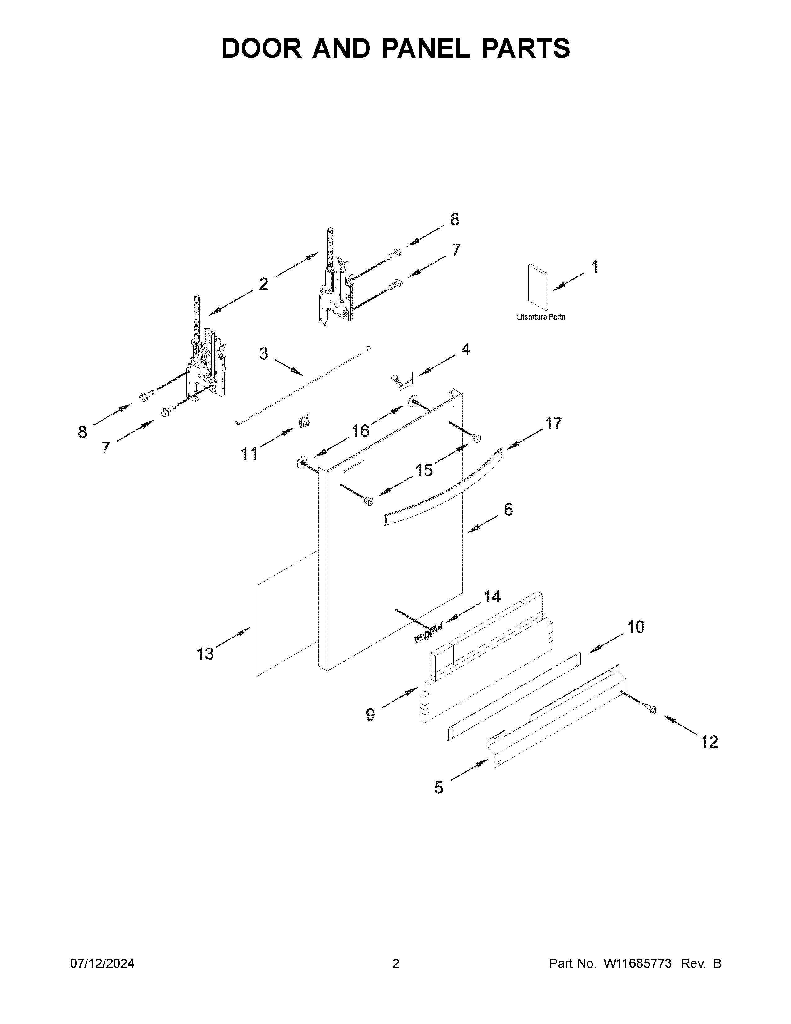 Door and panel parts