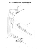 Upper wash and rinse parts