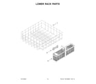 Maytag MDB9979SKZ2 lower rack parts diagram