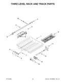 Third level rack and track parts