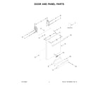 Whirlpool WDTA80SAKZ2 door and panel parts diagram