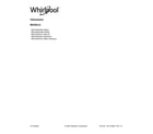 Whirlpool WDTA50SAKW3 cover sheet diagram