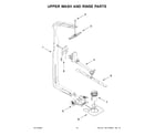 Whirlpool WDTA50SAKB3 upper wash and rinse parts diagram