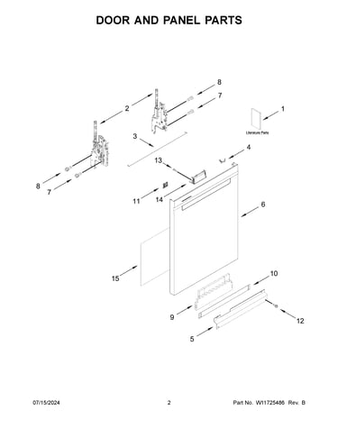 Door and panel parts