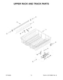 Upper rack and track parts