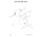 Whirlpool WDT750SAKW3 door and panel parts diagram