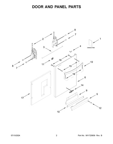 Door and panel parts