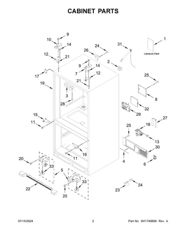 Cabinet parts