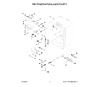 Maytag MFC2062FEZ13 refrigerator liner parts diagram