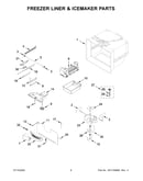 Freezer liner & icemaker parts