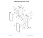 Maytag MFC2062FEZ13 refrigerator door parts diagram