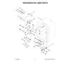 KitchenAid KRFF302EBS07 refrigerator liner parts diagram