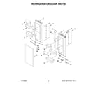 KitchenAid KRFF302EBS07 refrigerator door parts diagram