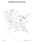 Refrigerator door parts